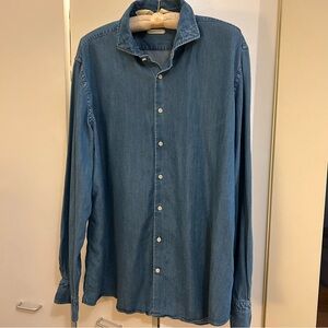Suitsupply Light Blue Denim Shirt
